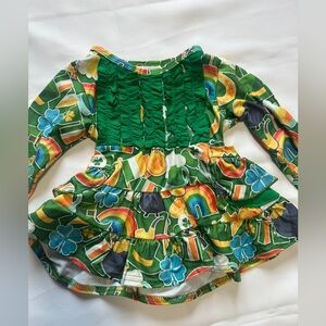 NWOT boutique silk st Patrick's Day Dress